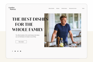 Редизайн сайта Гордона Рамзи