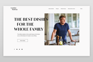 Редизайн сайта Гордона Рамзи