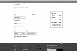 Прототип стр. офор-я заказа интернет-магазина комнатных растений