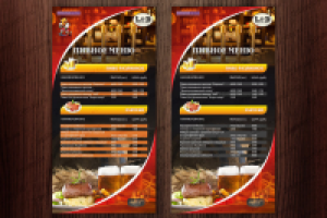 Лед меню пивное