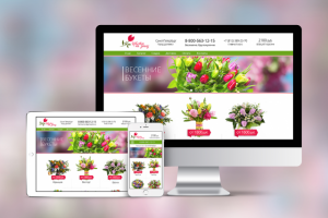 Дизайн сайта магазина цветов