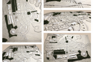 макет поселка