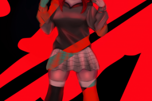 арт девушки в полный рост