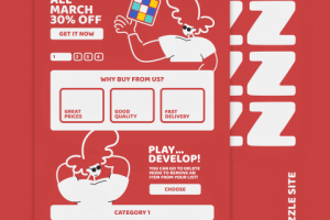 Puzzle - лендинг