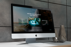 Landing page для туристической company Waterfalls