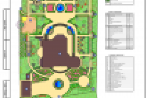 Ландшафтный проект благоустройства территории. 2013 г.