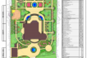 Ландшафтный проект благоустройства территории. 2013 г.