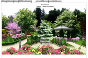 Ландшафтный проект благоустройства территории. 2013 г.