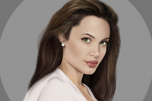 Цифровой портрет Джоли