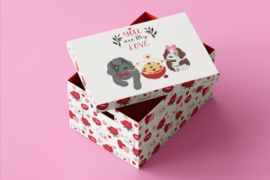 Дизайн упаковки ко дню Святого Валентина