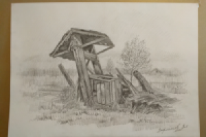 заброшенный колодец   формат А-3 2016г.