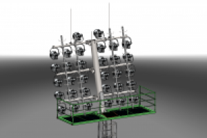 Площадка обслуживания для осветительной мачты
