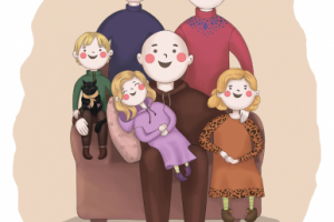 Иллюстрация для открытки.