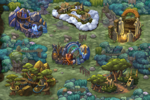 Карта местности, игра Infinity Run