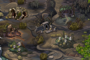 Карта местности, игра Infinity Run