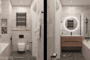 Проект 100 кв.м. в Выхино-Жулебино. Мастер-ванная.