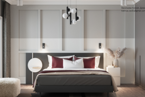 Проект площадью 100 кв.м. в Выхино-Жулебино. Спальня.