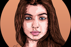 Аватар на основе фото девушки.