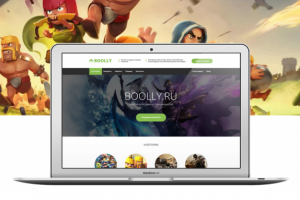 Boolly – продажа игровых аккаунтов (мини лендинг)
