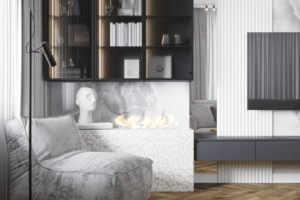 Дизайн кухни-гостиной, 19 кв.м