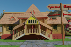 3D модель парка русской культуры