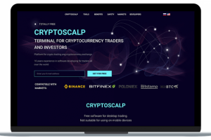 Лендинг для криптовалютной платформы