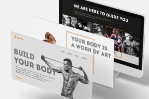 Landing page  "Тренажерный зал"