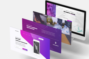 Landing page  "Дизайнерская обувь"