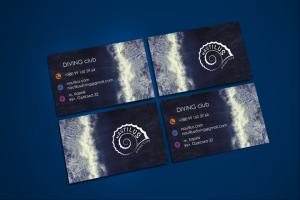 Визитка дайвинг-клуба