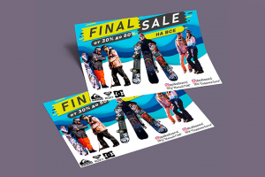 Листовки для магазина брендовой одежды