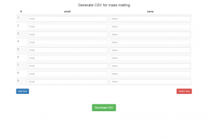 Скрипт генерации csv-файла для рассылки через thunderbird