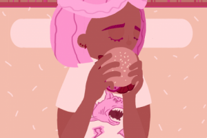 Грустная девочка в БК