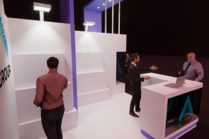 одна из моих работ , угловая экспо зона для компании а-групп