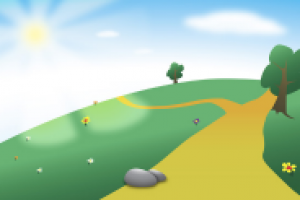 Лужок под солнцем