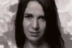 С фото , с эффектом акварель.