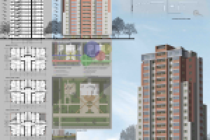 Высотный жилой дом.