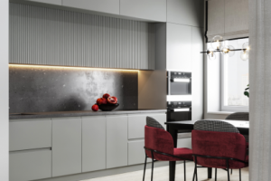 ЖК Балтийская волна. Кухня-гостиная, прихожая