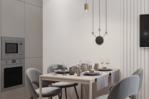 ЖК Московские ворота. Кухня-гостиная