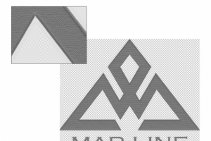 Сделать из логотипа текстуру как прошитый в ручную