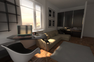 Курсовая работа по дизайну интерьера в стиле минимализм