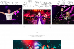 Дизайн лэндинга для музыккального мероприятия