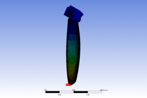 Анализ прочности винта в условиях аэродинамических и инерционных