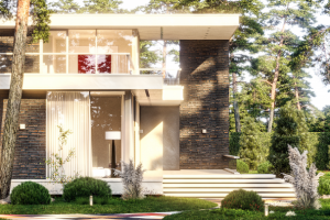 Декорирование фасада и создание ландшафта