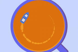 Анимация загрузки. Лодка в кружке