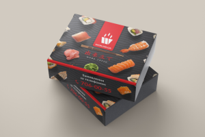 Упаковка для доставки суши