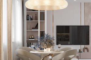 Визуализация кухни-гостиной