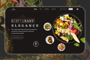 Landing Page for a restaurant