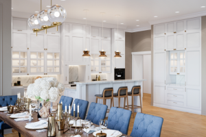 Дизайн интерьера кухни - гостиной.