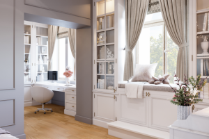 Дизайн интерьера детской девочки-подростка.