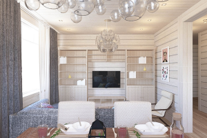 Дизайн интерьера коттеджа. Ленинградская обл. Пос. Новая Проба